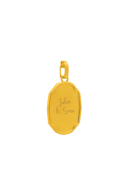 Oblong Engravable Pendant