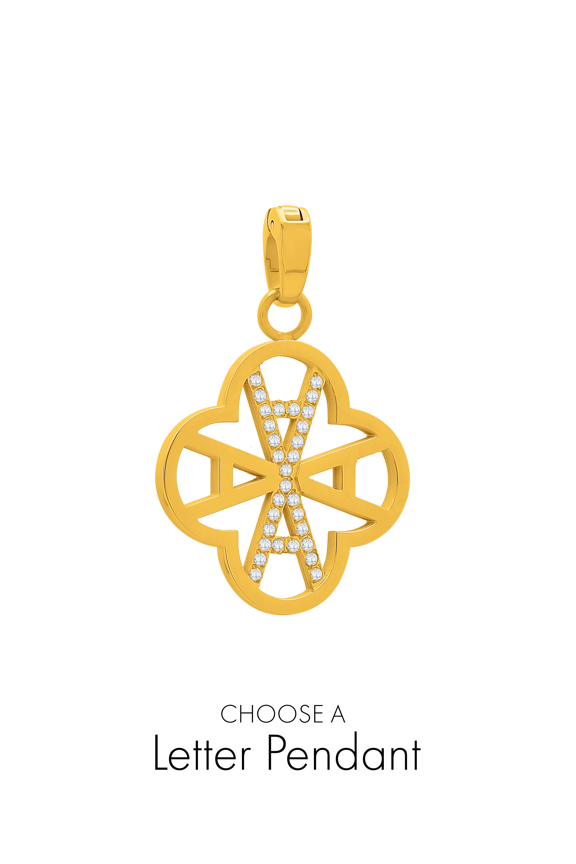 Riflessi Letter Pendant &amp; Birthstone  Gift Set