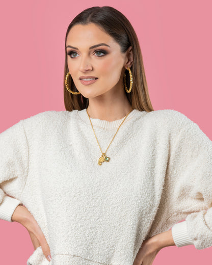L-Aqwa Ħabiba Butterfly Wings Pendant Set