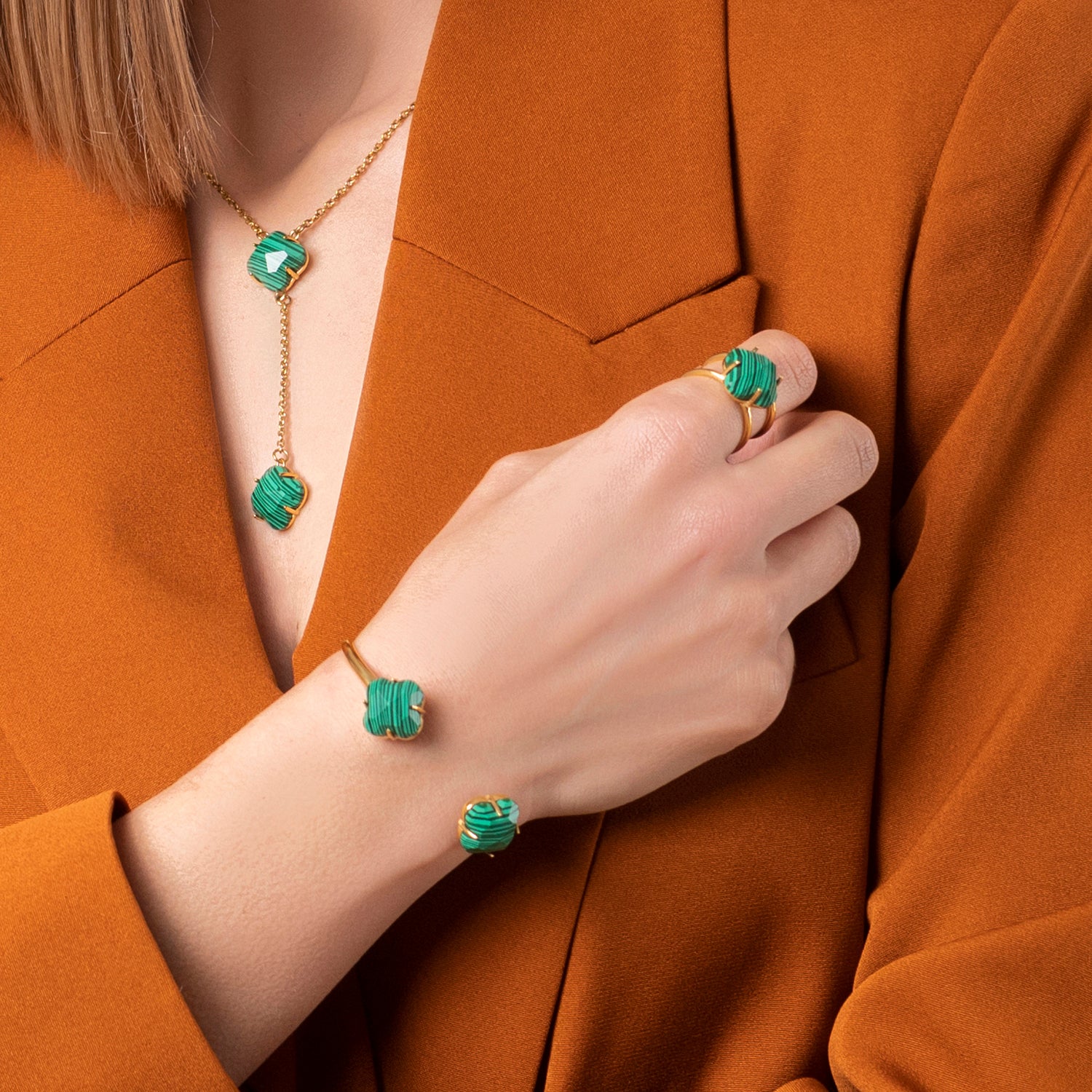 Stone Station Necklace