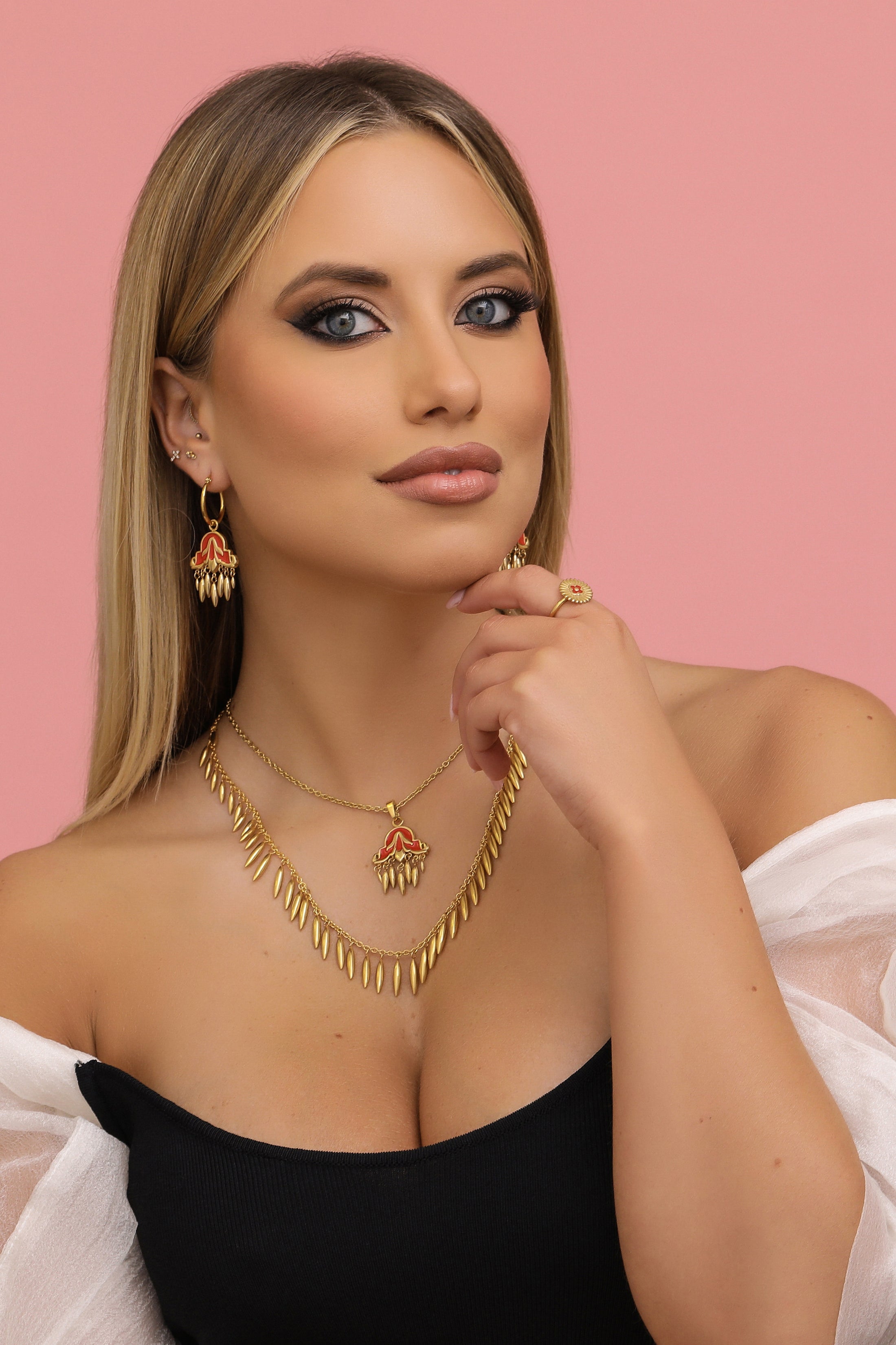 San Gejtanu Pendant &amp; Earring Gift Set