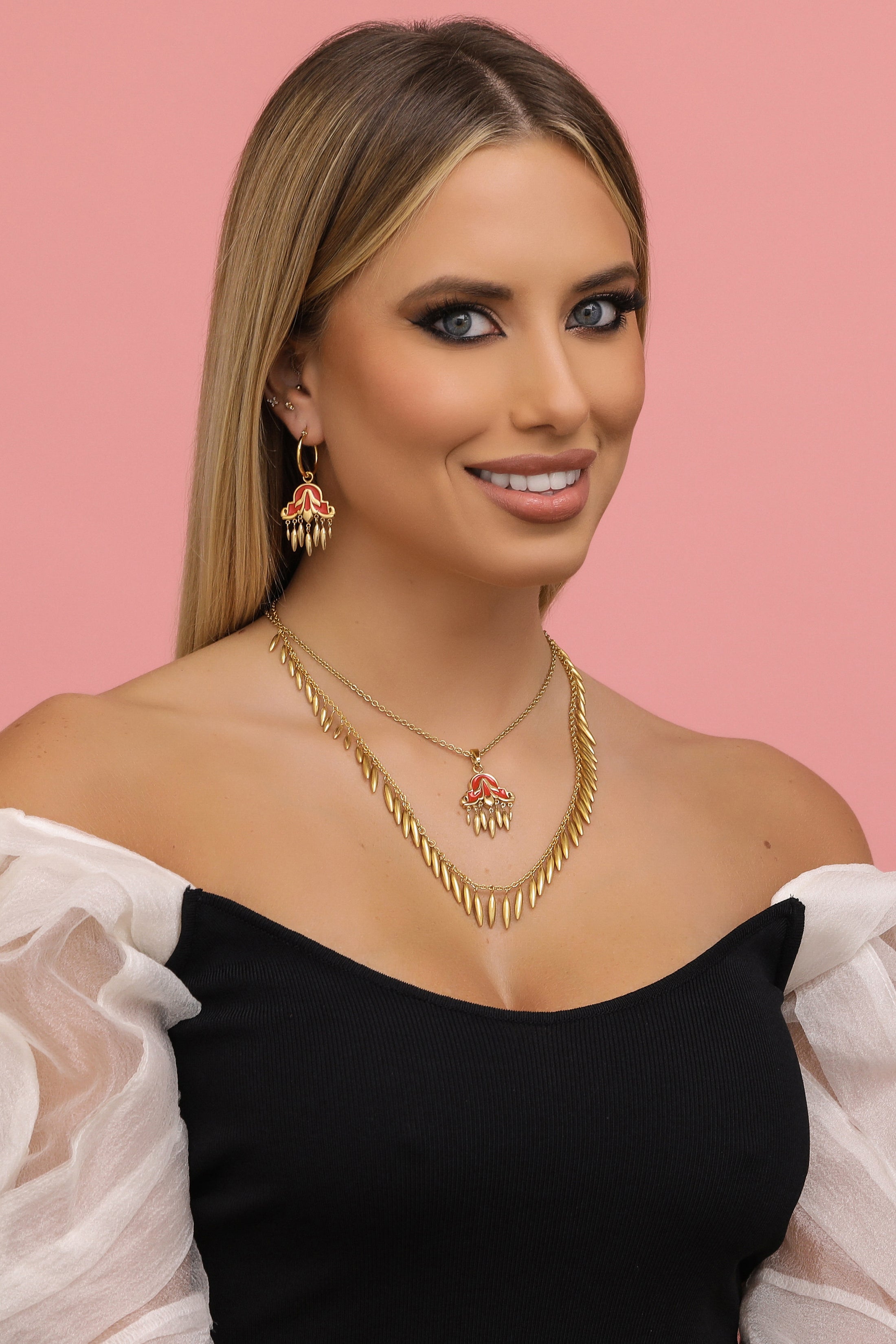 San Gejtanu Pendant &amp; San Filep Earrings Gift Set