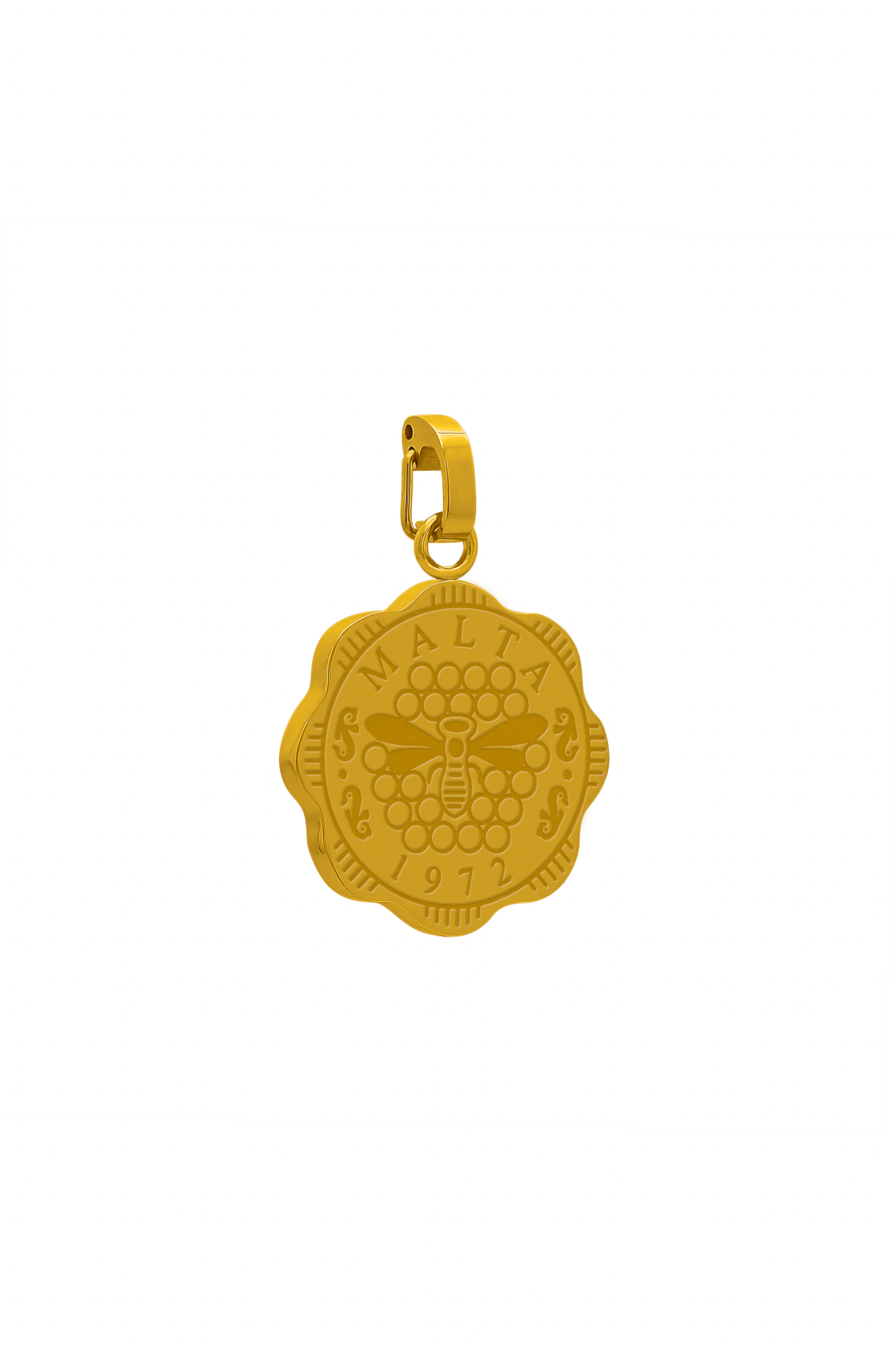 Maltese 3 Mills Honey Bee Pendant