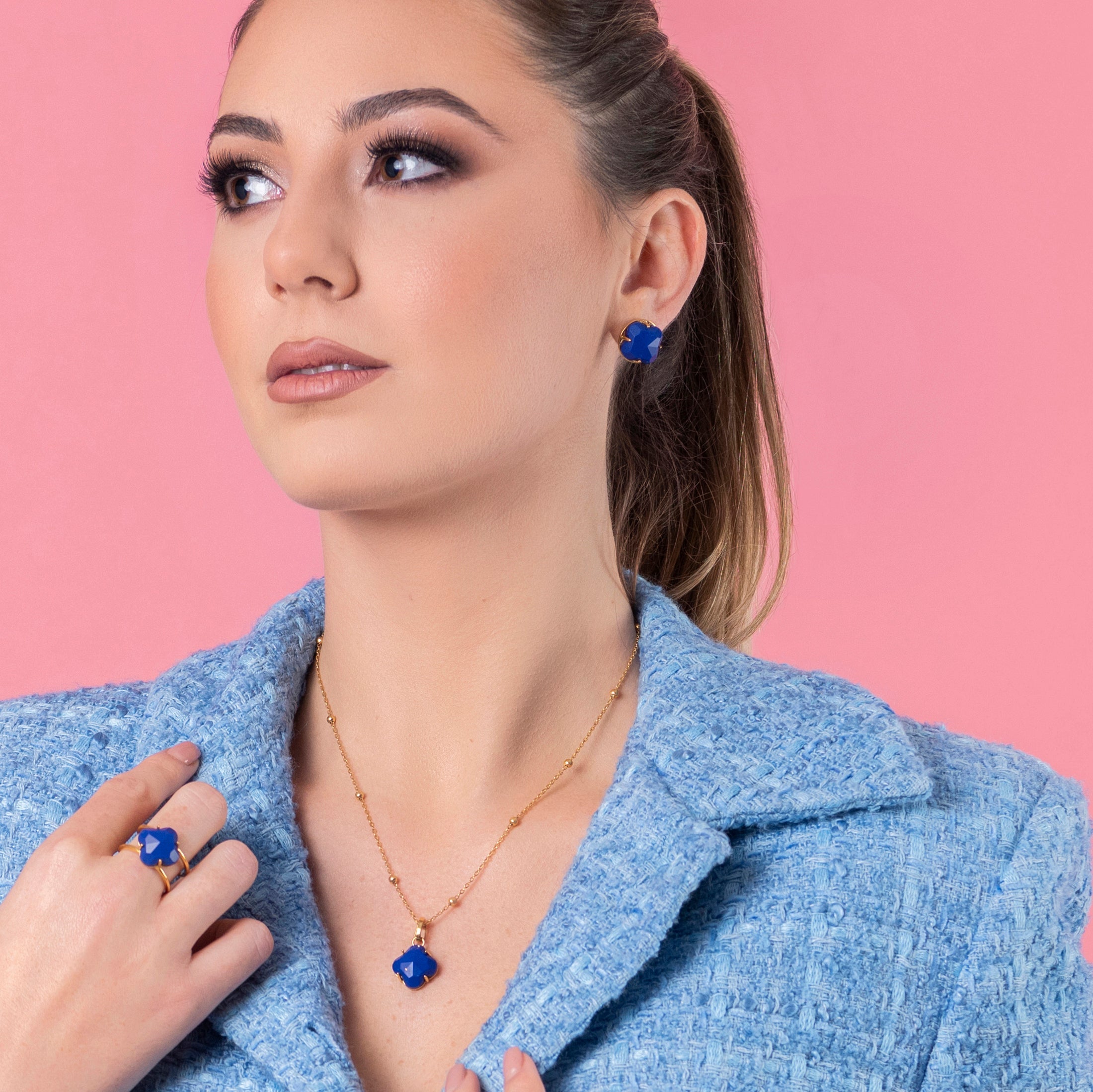 Copy of gold Stone Pendant