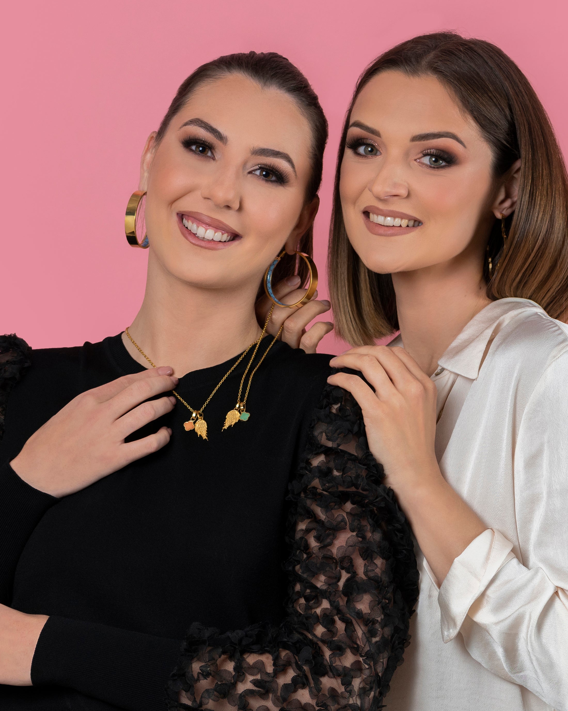 L-Aqwa Ħabiba Angel Wings Pendant &amp; Carisma Birthstone Pendant Gift Set