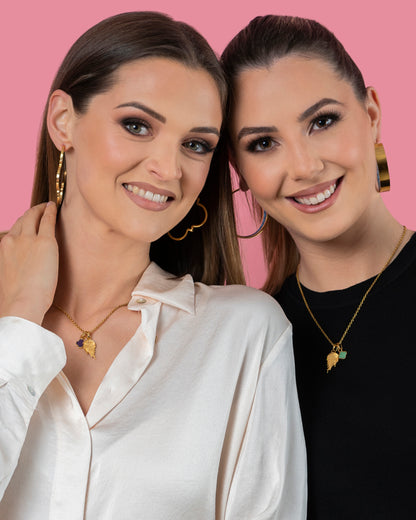L-Aqwa Ħabiba Angel Wings Pendant &amp; Carisma Birthstone Pendant Gift Set
