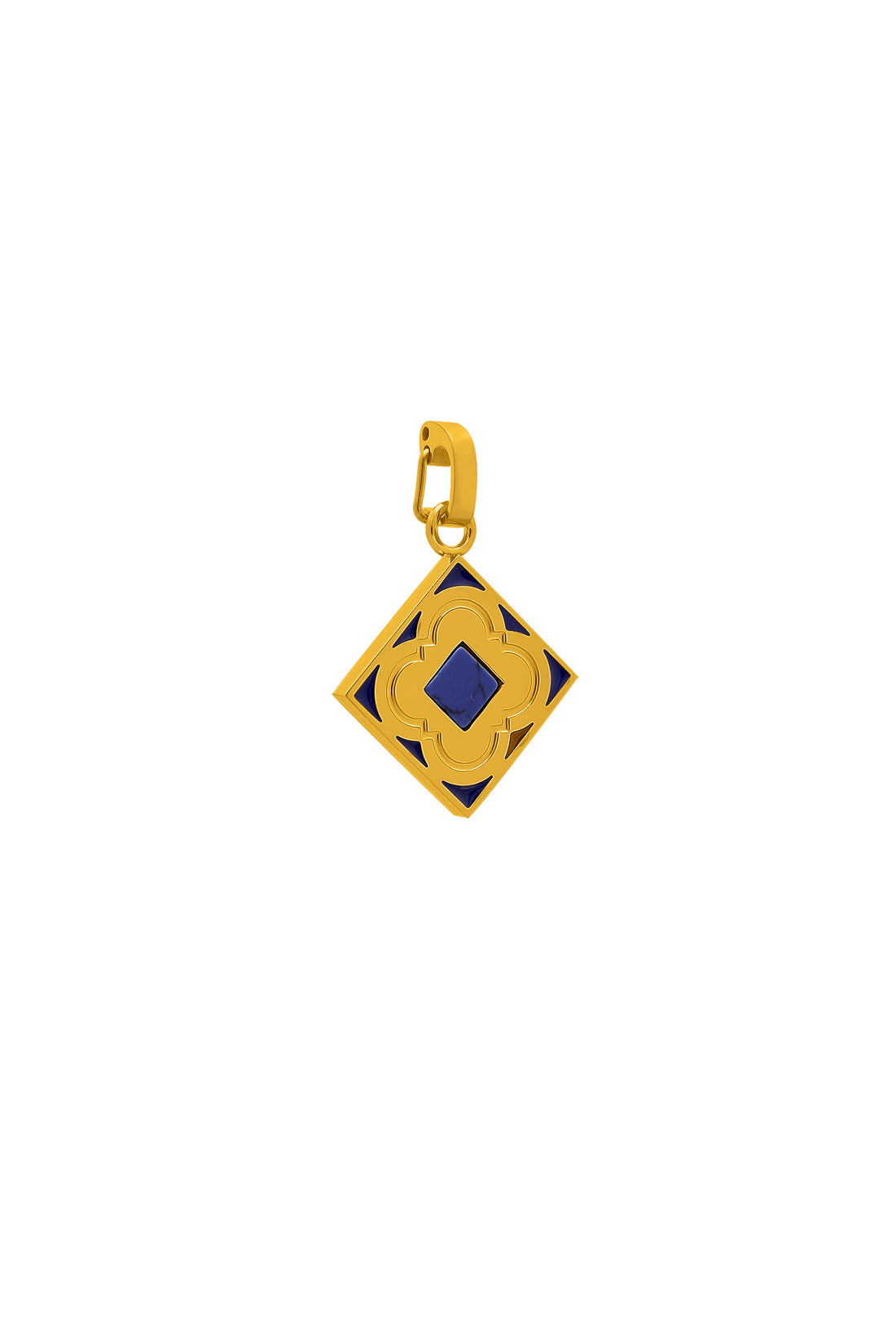 Blue Sapphire Logo Stone Pendant