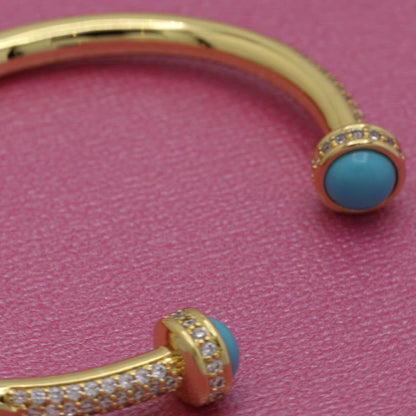 Turquoise Sphere Bangle