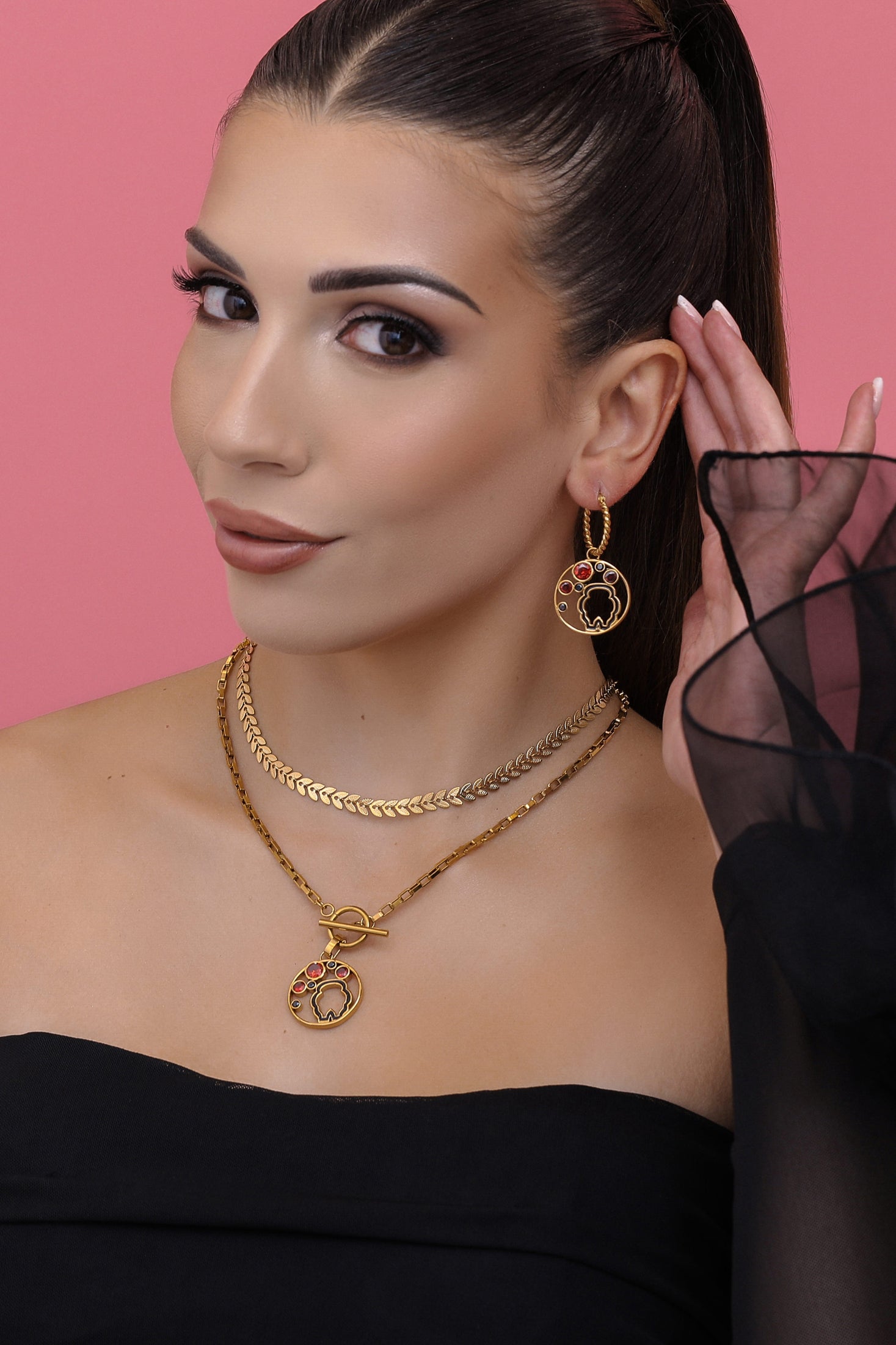 Ħaġar Pendant &amp; Earrings Gift Set