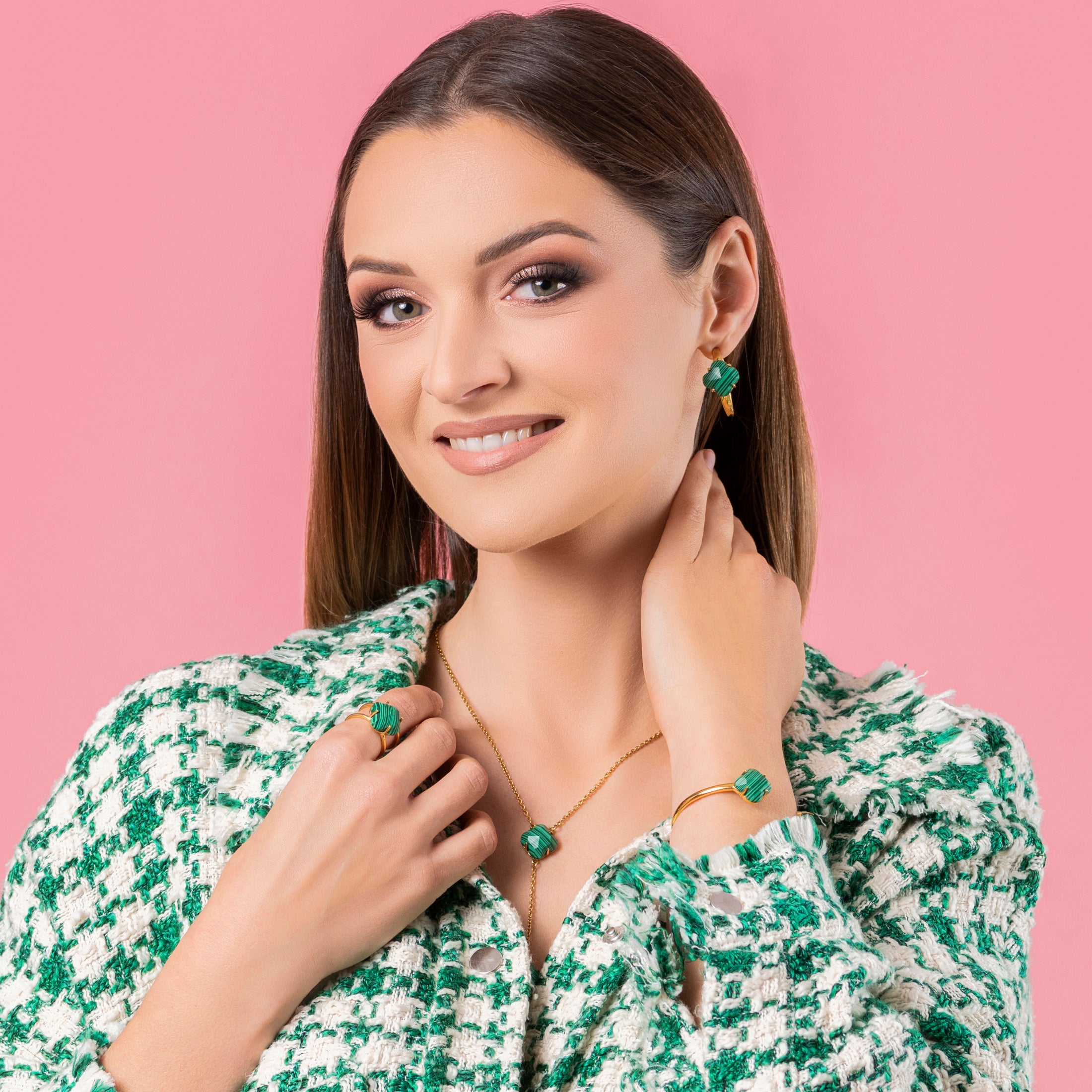 Stone Station Petite Hoop Earring Set