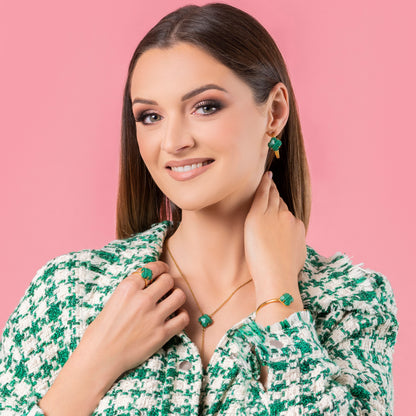 Stone Station Petite Hoop Earring Set