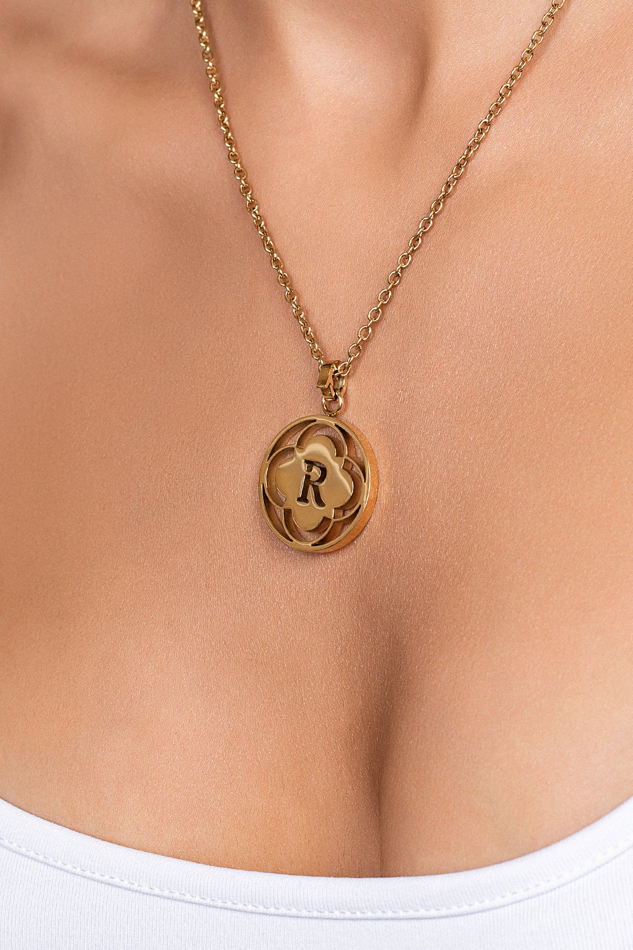 &quot;R&quot; Carisma Logo Letter Pendant