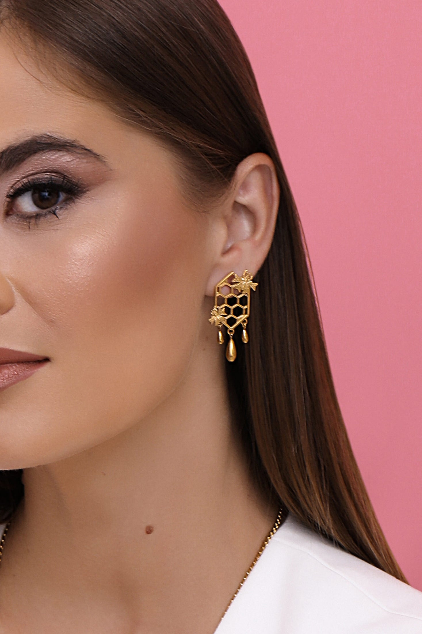 Reġina Honeycomb Stud Earring Set