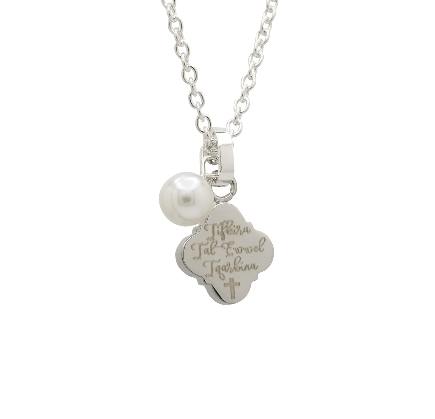 "Tifkira tal-Ewwel Tqarbina" Pendant &amp; Chain Necklace