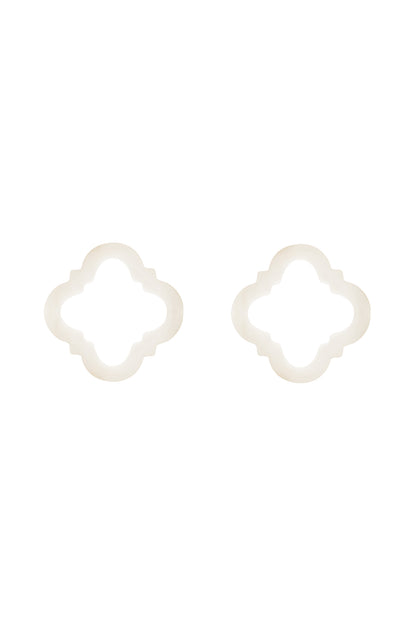 Stone Station Mother of Pearl Carisma Logo Earring Stone